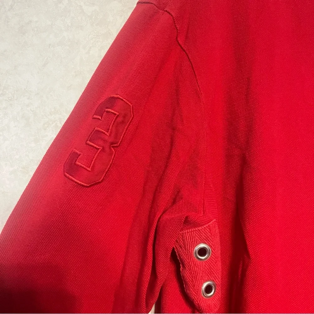 Ralph Lauren Red Long Sleeve‎ Polo Shirt